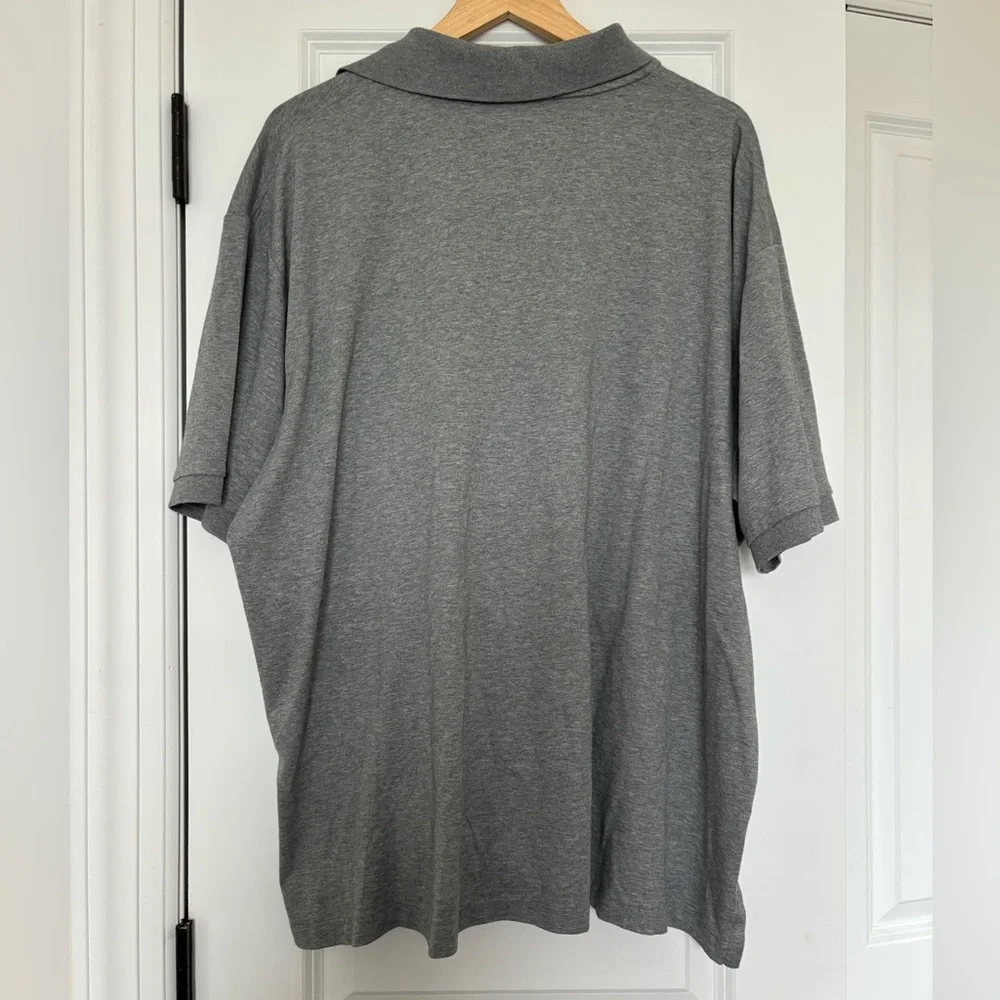 Polo Ralph Lauren Heather Gray Classic Polo Shirt Short Sleeve 2XB Big & Tall